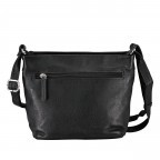 Umhängetasche Schwarz, Farbe: schwarz, Marke: Hausfelder Manufaktur, EAN: 4065646015708, Abmessungen in cm: 20x18.5x9, Bild 3 von 6