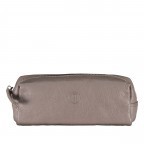 Stiftrolle Nappa Mittelgrau, Farbe: taupe/khaki, Marke: Hausfelder Manufaktur, EAN: 4065646015333, Abmessungen in cm: 19x7x5, Bild 1 von 4