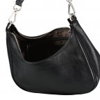 Beuteltasche Schwarz, Farbe: schwarz, Marke: Hausfelder Manufaktur, EAN: 4065646015388, Abmessungen in cm: 26.5x23.5x7.5, Bild 8 von 8