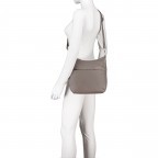 Beuteltasche Nappa Mid Grey, Farbe: taupe/khaki, Marke: Hausfelder Manufaktur, EAN: 4065646015425, Abmessungen in cm: 29x26.5x6, Bild 6 von 7