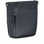 Umhängetasche Nappa Dark Blue, Farbe: blau/petrol, Marke: Hausfelder Manufaktur, EAN: 4065646015524, Abmessungen in cm: 22.5x24.5x6.5, Bild 2 von 6