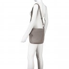 Umhängetasche Nappa Mid Grey, Farbe: taupe/khaki, Marke: Hausfelder Manufaktur, EAN: 4065646015531, Abmessungen in cm: 22.5x24.5x6.5, Bild 4 von 6