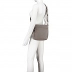 Umhängetasche Nappa Mid Grey, Farbe: taupe/khaki, Marke: Hausfelder Manufaktur, EAN: 4065646015531, Abmessungen in cm: 22.5x24.5x6.5, Bild 5 von 6