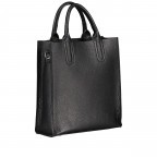 Tasche mit zwei Schulterriemen Schwarz, Farbe: schwarz, Marke: Hausfelder Manufaktur, EAN: 4065646017917, Abmessungen in cm: 26x28x10, Bild 2 von 7