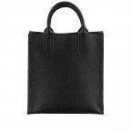 Tasche mit zwei Schulterriemen Schwarz, Farbe: schwarz, Marke: Hausfelder Manufaktur, EAN: 4065646017917, Abmessungen in cm: 26x28x10, Bild 3 von 7