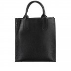 Handtasche mit zwei Schulterriemen Schwarz, Farbe: schwarz, Marke: Hausfelder Manufaktur, EAN: 4065646017924, Abmessungen in cm: 26x28x10, Bild 3 von 7