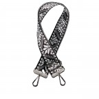 Schulterriemen Ethno Silberkarabiner Grau, Farbe: grau, Marke: Hausfelder Manufaktur, EAN: 4065646018501, Bild 1 von 2