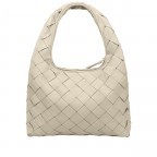 Beuteltasche Weave Jade Silky Leather Off White, Farbe: beige, Marke: Les Visionnaires, EAN: 4262415528623, Abmessungen in cm: 39x34x9, Bild 3 von 6