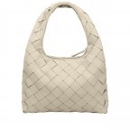 Beuteltasche Weave Jade Silky Leather Off White, Farbe: beige, Marke: Les Visionnaires, EAN: 4262415528623, Abmessungen in cm: 39x34x9, Bild 3 von 6