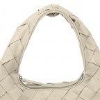 Beuteltasche Weave Jade Silky Leather Off White, Farbe: beige, Marke: Les Visionnaires, EAN: 4262415528623, Abmessungen in cm: 39x34x9, Bild 6 von 6