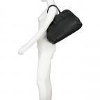 Handtasche Esme Soft Grainy Black, Farbe: schwarz, Marke: Les Visionnaires, EAN: 4262415527015, Abmessungen in cm: 39.5x24.5x21, Bild 5 von 7