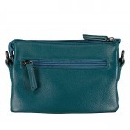 Umhängetasche Larissa F41-1313 mit zwei Schulterriemen Petrol, Farbe: blau/petrol, Marke: Flanigan, EAN: 8721003101267, Abmessungen in cm: 18.5x13x7, Bild 3 von 6