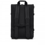 Rucksack Rolltop Large Contrast mit Laptopfach 16 Zoll Black, Farbe: schwarz, Marke: Rains, EAN: 5711747571276, Abmessungen in cm: 32x52x14, Bild 2 von 4