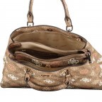 Handtasche Eliette 4G-Logo Peony Latte Multi, Farbe: cognac, Marke: Guess, EAN: 0190231812340, Abmessungen in cm: 34x20x10.5, Bild 7 von 7