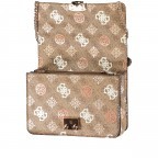 Umhängetasche Eliette 4G-Logo Peony Latte Multi, Farbe: cognac, Marke: Guess, EAN: 0190231812357, Abmessungen in cm: 22.5x15.5x7, Bild 7 von 7