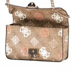 Umhängetasche Eliette 4G-Logo Peony Mini Latte Multi, Farbe: cognac, Marke: Guess, EAN: 0190231812388, Abmessungen in cm: 18x12x5.5, Bild 8 von 8