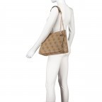 Shopper Eliette 4G-Logo Latte, Farbe: cognac, Marke: Guess, EAN: 0190231812524, Abmessungen in cm: 27x25x10.5, Bild 4 von 5