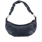 Beuteltasche Moonbag Dunkelblau, Farbe: blau/petrol, Marke: Hausfelder Manufaktur, EAN: 4065646019348, Abmessungen in cm: 31x18x10.5, Bild 3 von 8