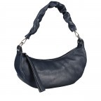 Beuteltasche Moonbag Dunkelblau, Farbe: blau/petrol, Marke: Hausfelder Manufaktur, EAN: 4065646019348, Abmessungen in cm: 31x18x10.5, Bild 2 von 8