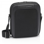 Umhängetasche Roadster 4.0 Shoulder Bag XS Black, Farbe: schwarz, Marke: Porsche Design, EAN: 4056487001661, Abmessungen in cm: 20x26x6.5, Bild 2 von 8