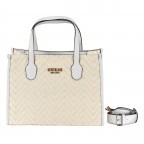 Handtasche Silvana White, Farbe: weiß, Marke: Guess, EAN: 0190231814917, Abmessungen in cm: 33.5x25.5x12.5, Bild 1 von 7