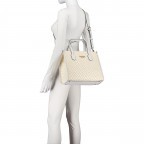 Handtasche Silvana White, Farbe: weiß, Marke: Guess, EAN: 0190231814917, Abmessungen in cm: 33.5x25.5x12.5, Bild 6 von 7