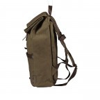 Rucksack City Canvas Frederik CC-12563 mit Laptopfach 13 Zoll Olive Brown, Farbe: grün/oliv, Marke: Harbour 2nd, EAN: 4046478071292, Abmessungen in cm: 31x47x12, Bild 3 von 11