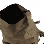 Rucksack City Canvas Frederik CC-12563 mit Laptopfach 13 Zoll Olive Brown, Farbe: grün/oliv, Marke: Harbour 2nd, EAN: 4046478071292, Abmessungen in cm: 31x47x12, Bild 9 von 11