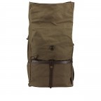 Rucksack City Canvas Frederik CC-12563 mit Laptopfach 13 Zoll Olive Brown, Farbe: grün/oliv, Marke: Harbour 2nd, EAN: 4046478071292, Abmessungen in cm: 31x47x12, Bild 8 von 11