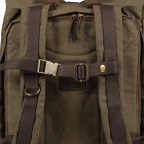 Rucksack City Canvas Frederik CC-12563 mit Laptopfach 13 Zoll Olive Brown, Farbe: grün/oliv, Marke: Harbour 2nd, EAN: 4046478071292, Abmessungen in cm: 31x47x12, Bild 11 von 11