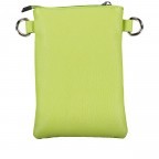 Umhängetasche / Handytasche mit austauschbaren Riemen und Silberfittings Kiwi, Farbe: grün/oliv, Marke: Hausfelder Manufaktur, EAN: 4065646019515, Abmessungen in cm: 14.5x20.5x1, Bild 3 von 6