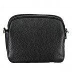 Umhängetasche mit drei Riemen Schwarz, Farbe: schwarz, Marke: Hausfelder Manufaktur, EAN: 4065646019539, Abmessungen in cm: 22.5x18.5x10.5, Bild 3 von 8