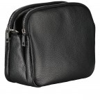 Umhängetasche mit drei Riemen Schwarz, Farbe: schwarz, Marke: Hausfelder Manufaktur, EAN: 4065646019553, Abmessungen in cm: 22.5x18.5x10.5, Bild 2 von 8