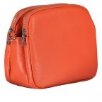 Umhängetasche mit drei Riemen Orange, Farbe: orange, Marke: Hausfelder Manufaktur, EAN: 4065646019560, Abmessungen in cm: 22.5x18.5x10.5, Bild 2 von 8