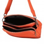 Umhängetasche mit drei Riemen Orange, Farbe: orange, Marke: Hausfelder Manufaktur, EAN: 4065646019560, Abmessungen in cm: 22.5x18.5x10.5, Bild 8 von 8
