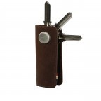 Schlüsselanhänger / Schlüsseletui Lusso Key Holder Brown, Farbe: braun, Marke: Garzini, EAN: 0795152479148, Abmessungen in cm: 4x8.5x1.8, Bild 3 von 7