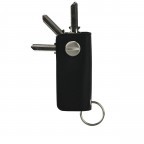 Schlüsselanhänger / Schlüsseletui Lusso Key Holder Black, Farbe: schwarz, Marke: Garzini, EAN: 0795152479162, Abmessungen in cm: 4x8.5x1.8, Bild 5 von 7