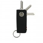 Schlüsselanhänger / Schlüsseletui Lusso Key Holder Black, Farbe: schwarz, Marke: Garzini, EAN: 0795152479162, Abmessungen in cm: 4x8.5x1.8, Bild 2 von 7