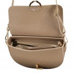 Satteltasche mit zwei Schulterriemen Taupe, Farbe: taupe/khaki, Marke: Hausfelder Manufaktur, EAN: 4065646019843, Abmessungen in cm: 24x16x8, Bild 6 von 6
