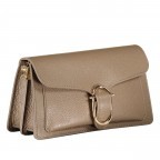 Umhängetasche viergeteilt Taupe, Farbe: taupe/khaki, Marke: Hausfelder Manufaktur, EAN: 4065646019881, Abmessungen in cm: 26x14x8.5, Bild 2 von 8