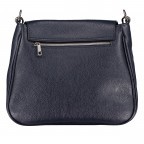 Satteltasche mit zwei Schulterriemen Dunkelblau, Farbe: blau/petrol, Marke: Hausfelder Manufaktur, EAN: 4065646019898, Abmessungen in cm: 29x26x11, Bild 3 von 7