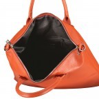 Handtasche mit zwei Schulterriemen Orange, Farbe: orange, Marke: Hausfelder Manufaktur, EAN: 4065646019928, Abmessungen in cm: 35x32x1.5, Bild 7 von 7