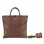 Handtasche mit zwei Schulterriemen Cioccolata, Farbe: braun, Marke: Hausfelder Manufaktur, EAN: 4065646019935, Abmessungen in cm: 35x32x1.5, Bild 1 von 7