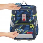 Schulranzen Space Set 5-teilig Police Car Cody, Farbe: blau/petrol, Marke: Step by Step, EAN: 4047443503893, Abmessungen in cm: 28x37x20, Bild 3 von 14
