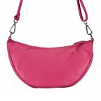 Beuteltasche Moonbag S Silberfittings Fuchsia, Farbe: rosa/pink, Marke: Hausfelder Manufaktur, EAN: 4065646020276, Abmessungen in cm: 30x18.5x10, Bild 3 von 6