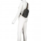 Umhängetasche Zita Sling Black Coloured, Farbe: schwarz, Marke: AIGNER, EAN: 4055539552731, Abmessungen in cm: 14x23x6, Bild 3 von 7
