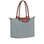 Shopper Le Pliage Shopper S Steel, Farbe: grau, Marke: Longchamp, EAN: 3597922436712, Abmessungen in cm: 28x25x14, Bild 2 von 5