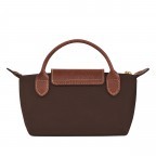 Kosmetiktasche Le Pliage Pochette Ebony, Farbe: braun, Marke: Longchamp, EAN: 3597922436880, Abmessungen in cm: 17x10x5.5, Bild 3 von 5
