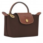 Kosmetiktasche Le Pliage Pochette Ebony, Farbe: braun, Marke: Longchamp, EAN: 3597922436880, Abmessungen in cm: 17x10x5.5, Bild 2 von 5