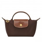 Kosmetiktasche Le Pliage Pochette Ebony, Farbe: braun, Marke: Longchamp, EAN: 3597922436880, Abmessungen in cm: 17x10x5.5, Bild 1 von 5